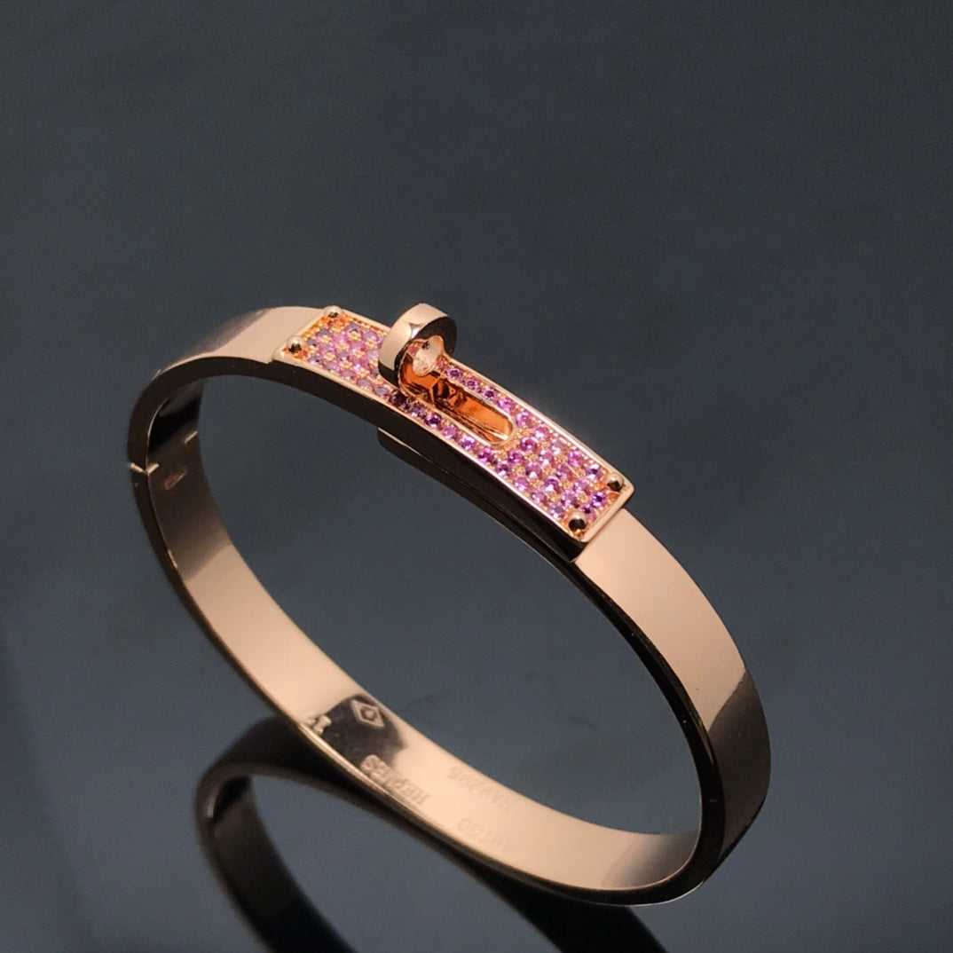 [⭐Clover Jewelry]KELLY BRACELET PINK DIAMOND