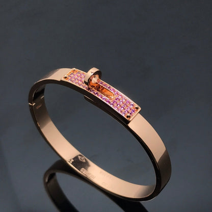 [⭐Clover Jewelry]KELLY BRACELET PINK DIAMOND