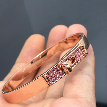 [⭐Clover Jewelry]KELLY BRACELET PINK DIAMOND