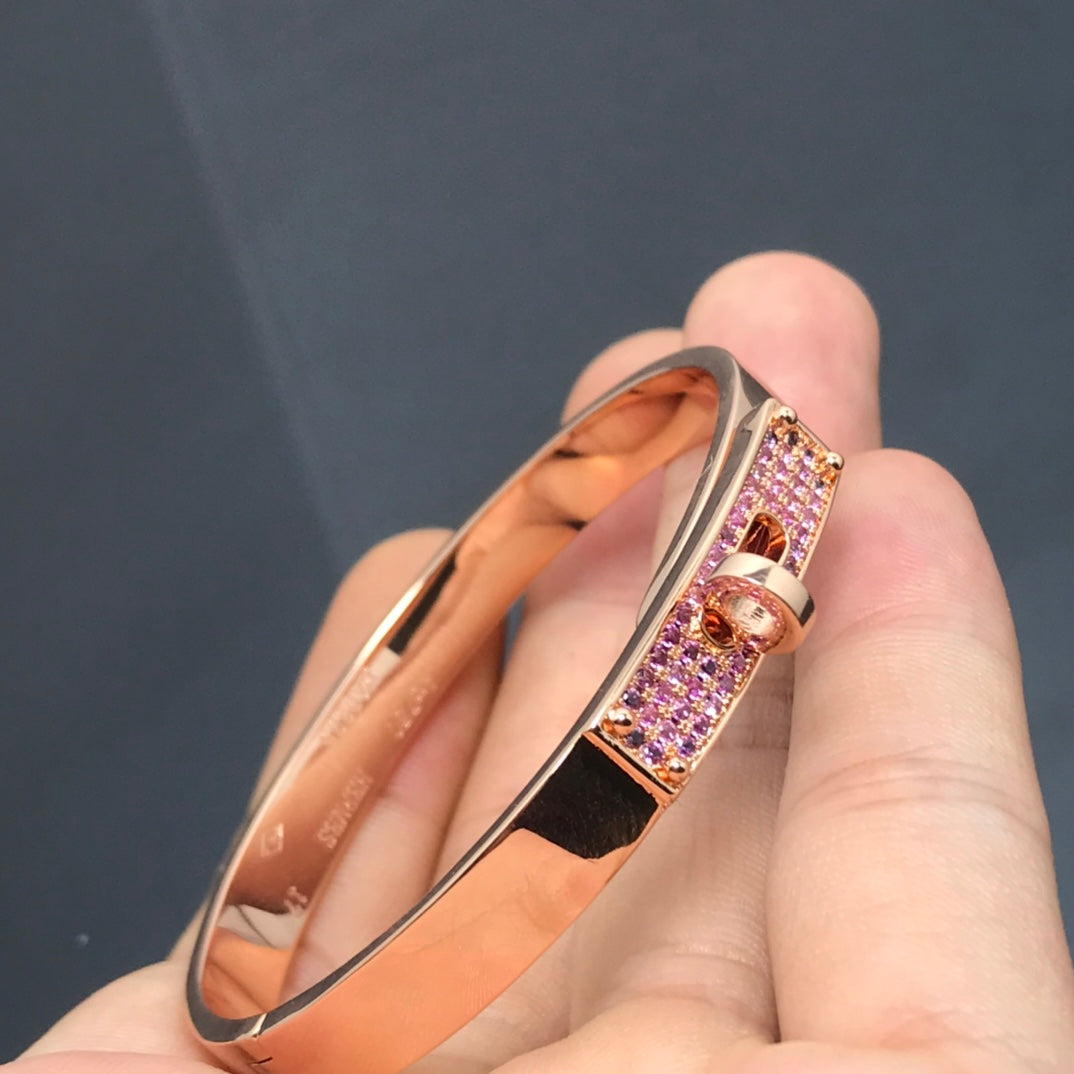 [⭐Clover Jewelry]KELLY BRACELET PINK DIAMOND