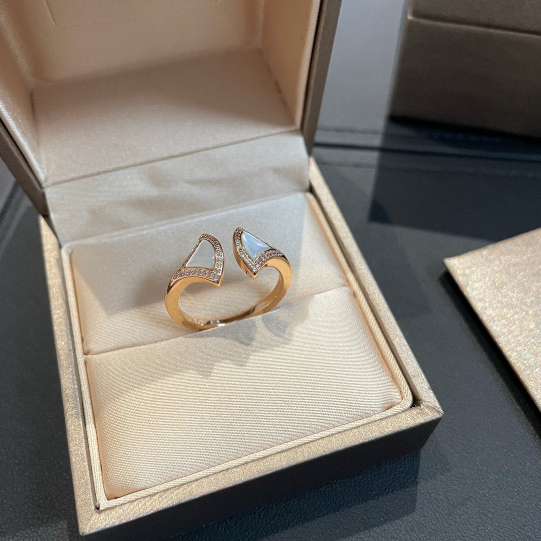 [⭐Clover Jewelry]DREAM MOP DIAMOND OPEN RING