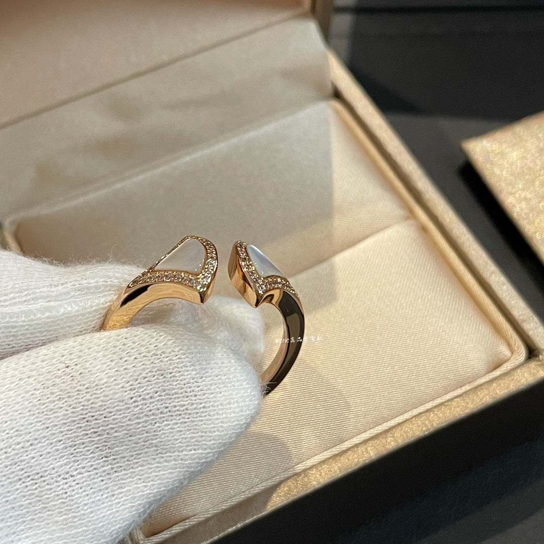 [⭐Clover Jewelry]DREAM MOP DIAMOND OPEN RING