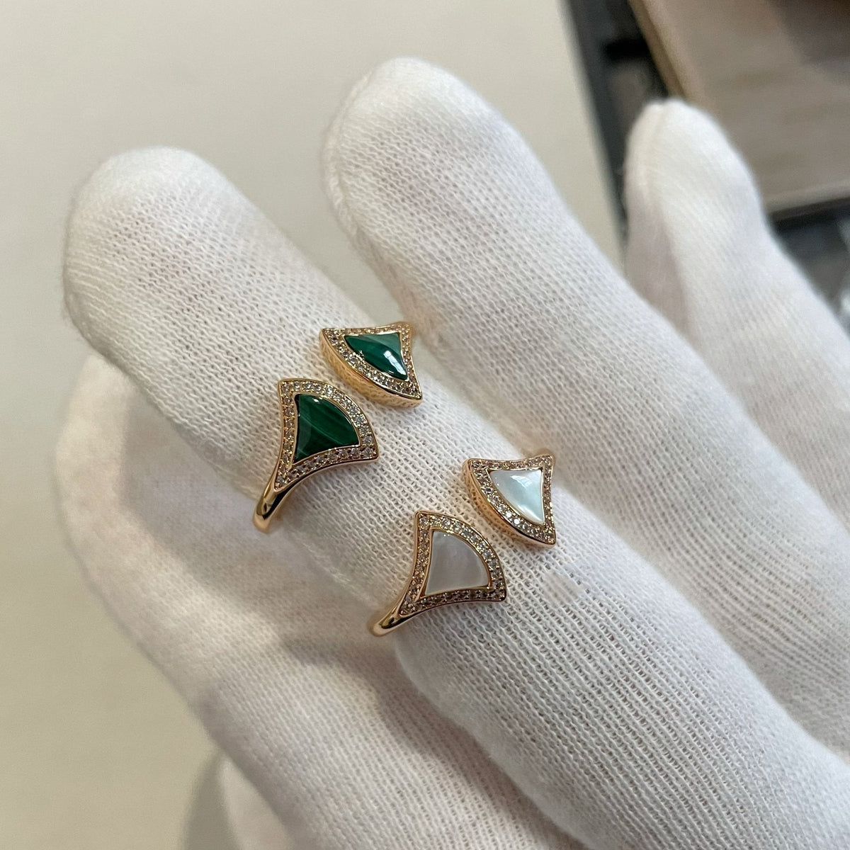 [⭐Clover Jewelry]DREAM MOP DIAMOND OPEN RING