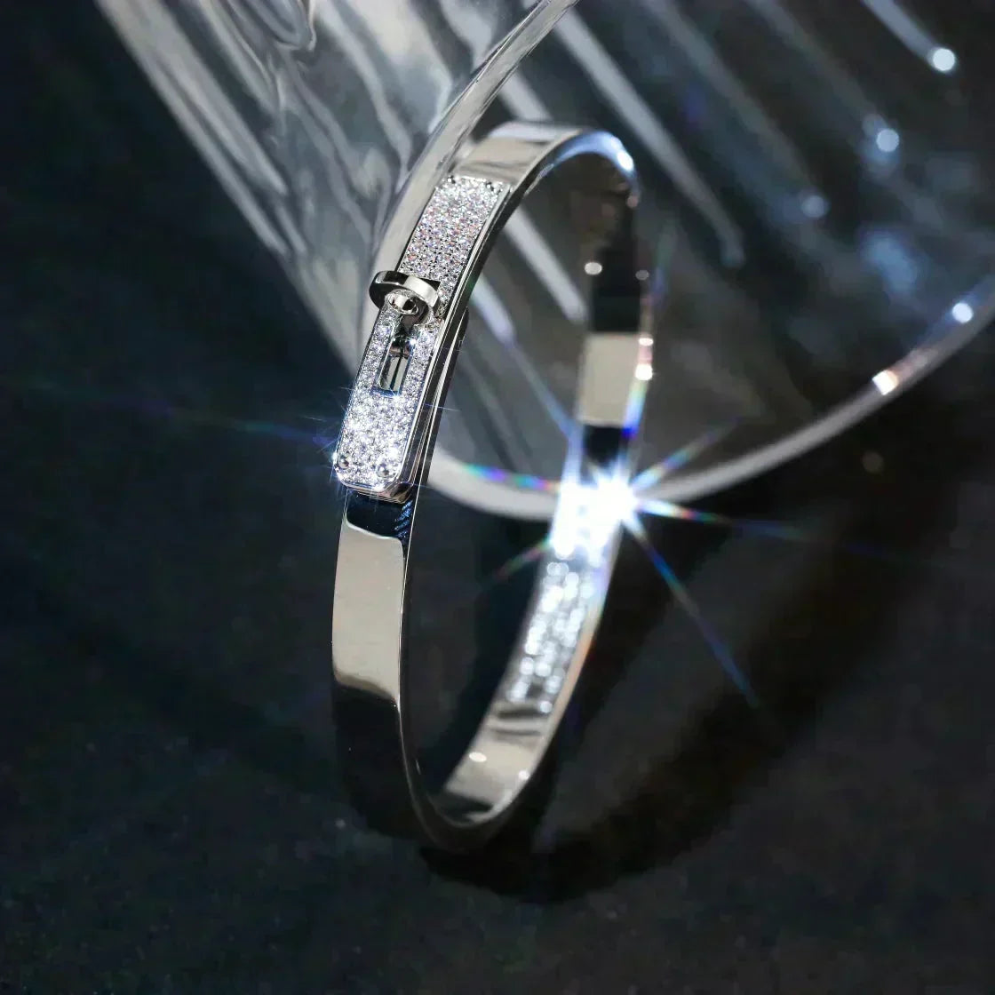 [⭐Clover Jewelry]KELLY SILVER DIAMOND BRACELET
