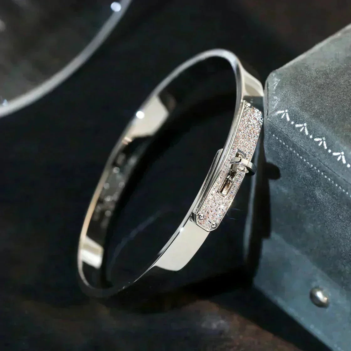 [⭐Clover Jewelry]KELLY SILVER DIAMOND BRACELET