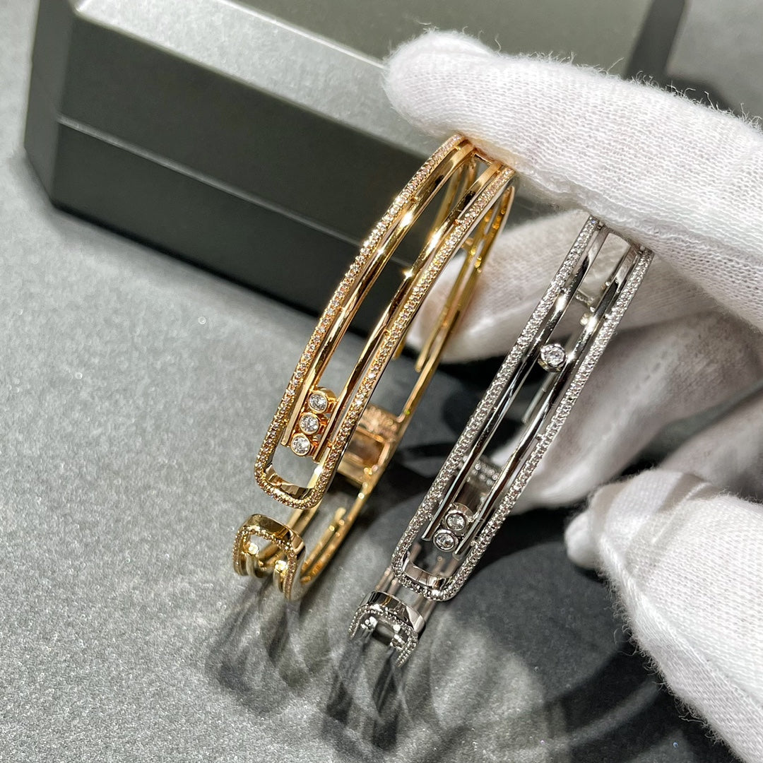 [⭐Clover Jewelry]MOVE 10TH PAVED DIAMOND BRACELET