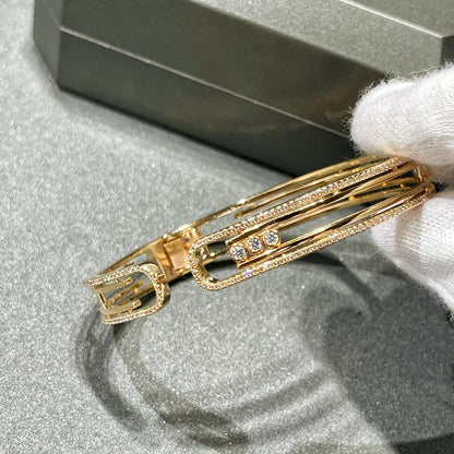 [⭐Clover Jewelry]MOVE 10TH PAVED DIAMOND BRACELET