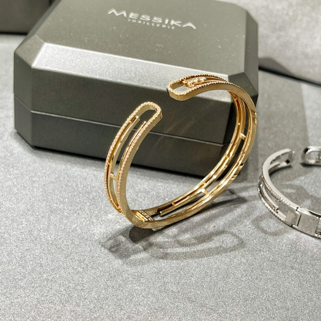 [⭐Clover Jewelry]MOVE 10TH PAVED DIAMOND BRACELET