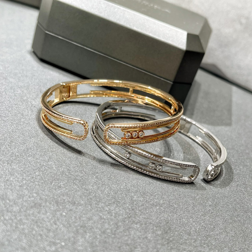[⭐Clover Jewelry]MOVE 10TH PAVED DIAMOND BRACELET
