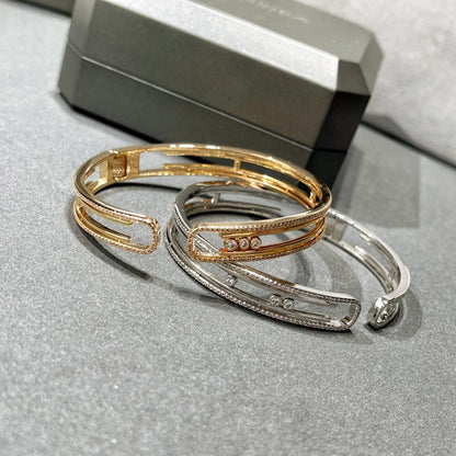 [⭐Clover Jewelry]MOVE 10TH PAVED DIAMOND BRACELET