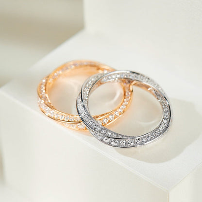[Clover Jewelry]SPIRAL DIAMOND RING