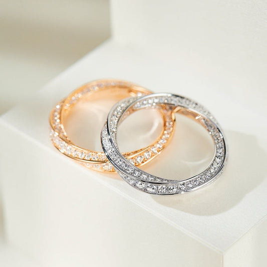 [Clover Jewelry]SPIRAL DIAMOND RING