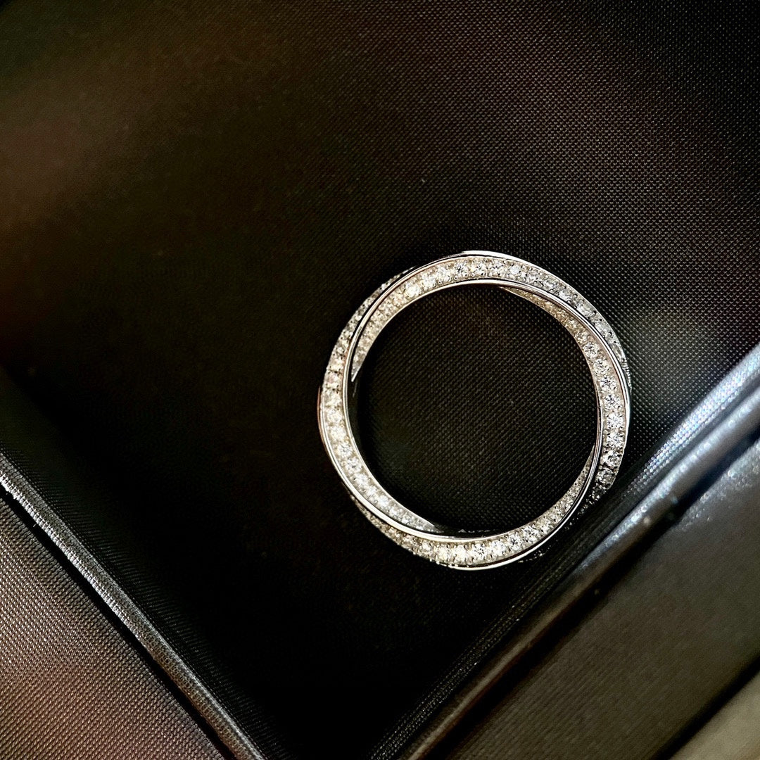 [Clover Jewelry]SPIRAL DIAMOND RING