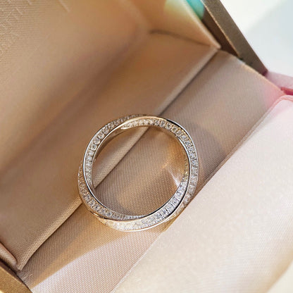 [Clover Jewelry]SPIRAL DIAMOND RING