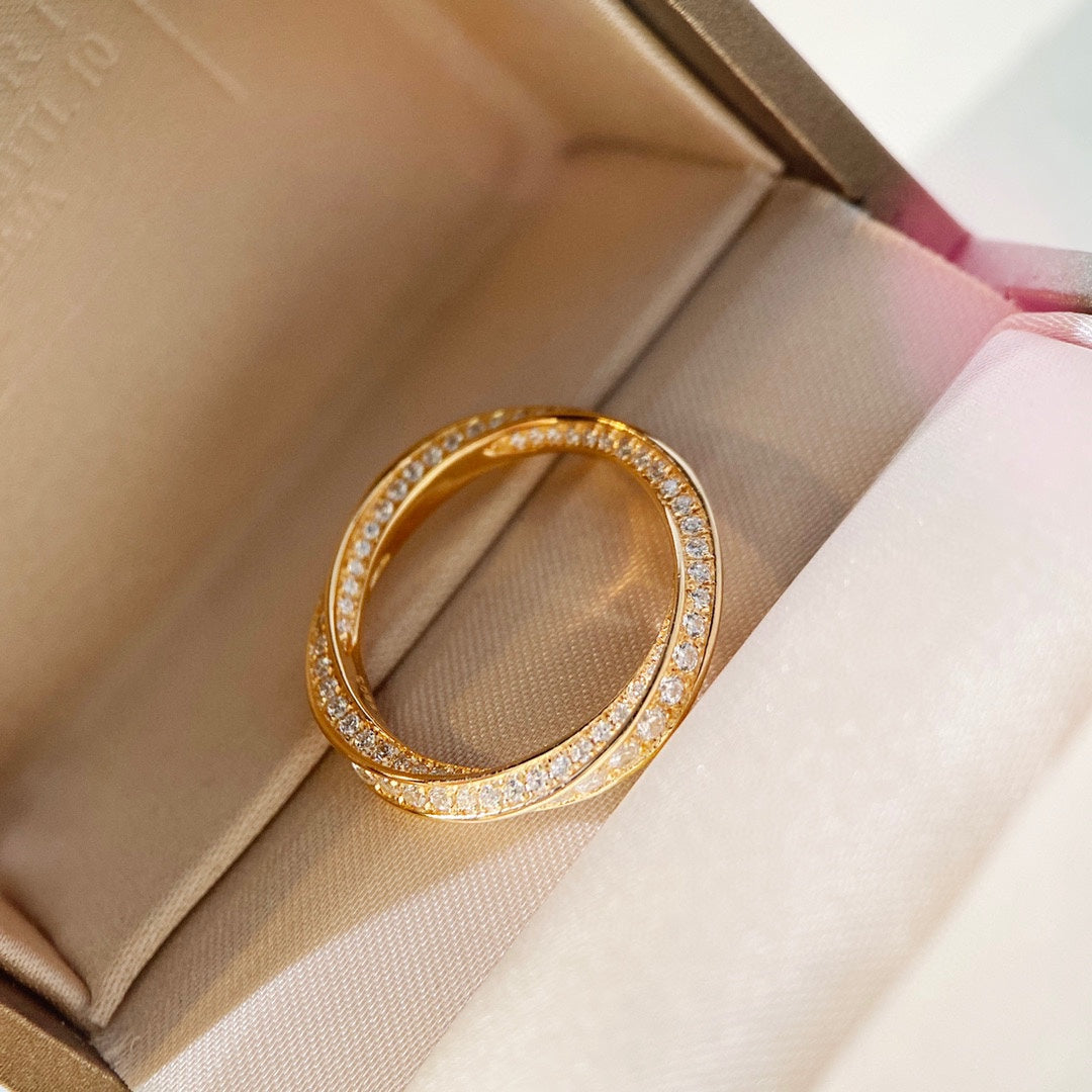 [Clover Jewelry]SPIRAL DIAMOND RING