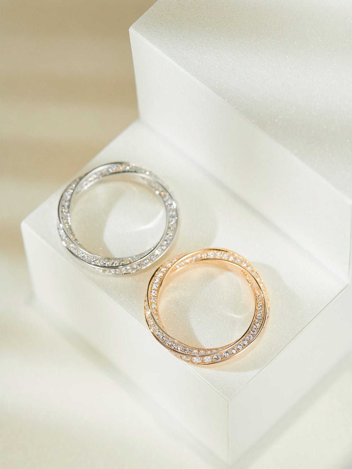 [Clover Jewelry]SPIRAL DIAMOND RING