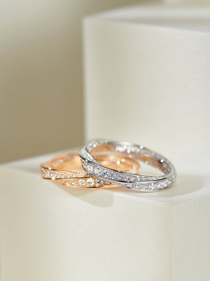 [Clover Jewelry]SPIRAL DIAMOND RING