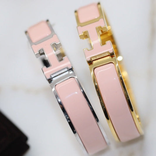 [⭐Clover Jewelry]H BRACELET 12MM PINK