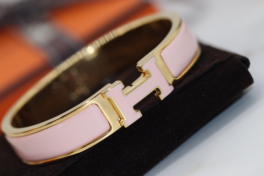 [⭐Clover Jewelry]H BRACELET 12MM PINK