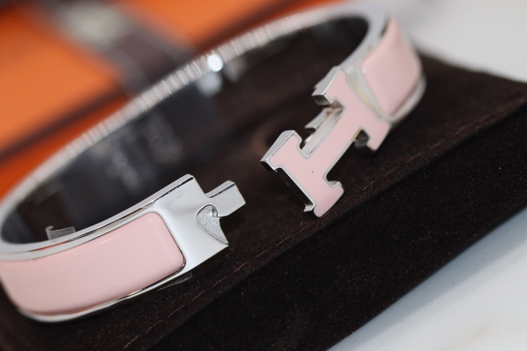 [⭐Clover Jewelry]H BRACELET 12MM PINK