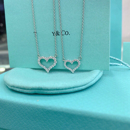 [Clover Jewelry]HEART-SHAPED DIAMOND NECKLACE