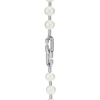 [Clover Jewelry]HARDWEAR PEARL WRAP NECKLACE