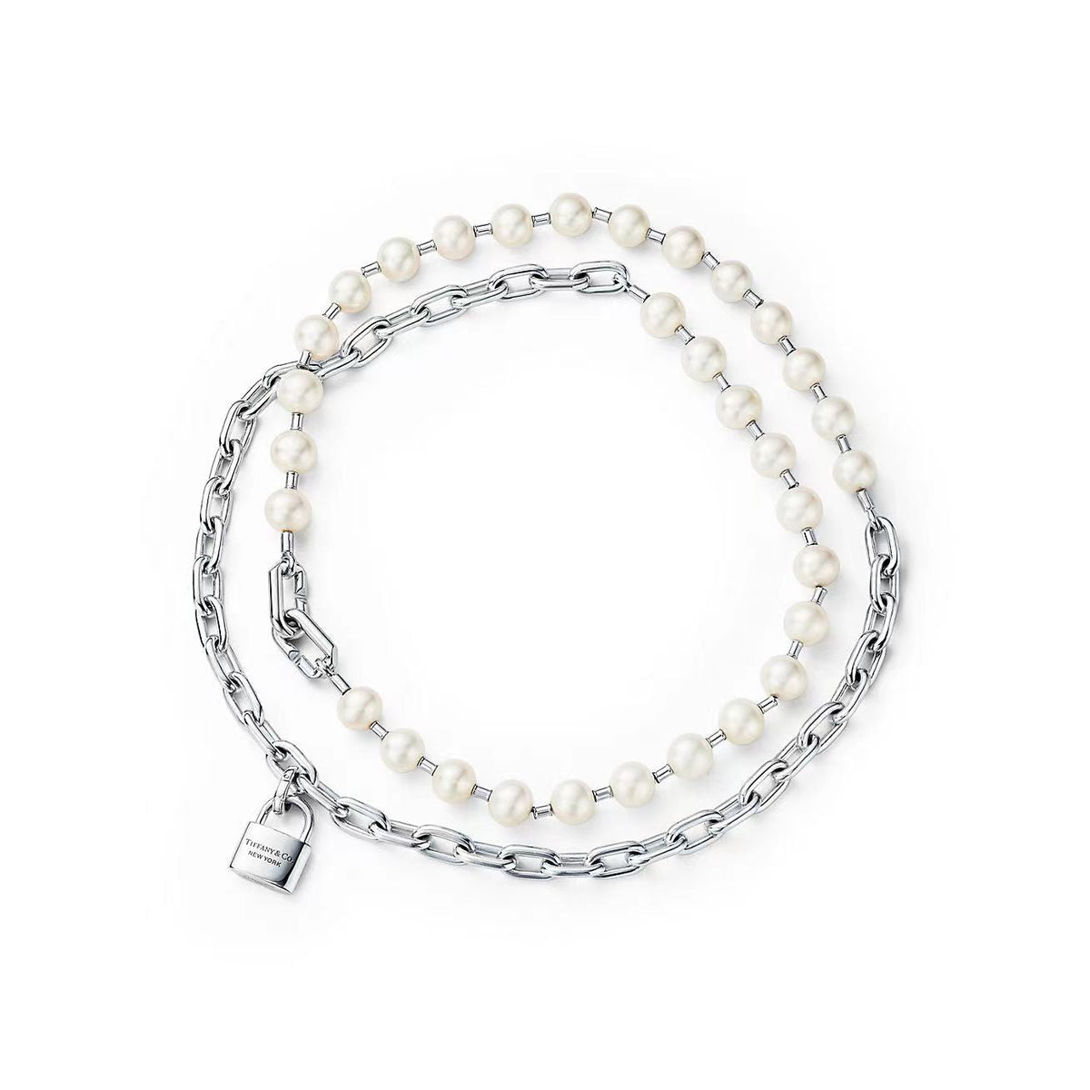 [Clover Jewelry]HARDWEAR PEARL WRAP NECKLACE