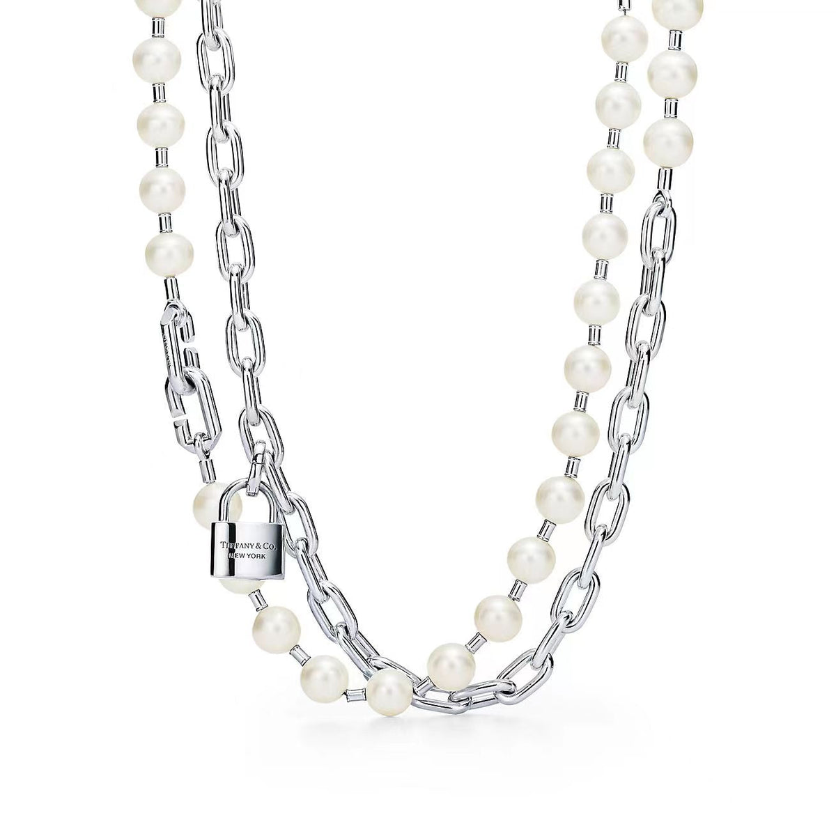 [Clover Jewelry]HARDWEAR PEARL WRAP NECKLACE