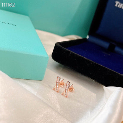 [Clover Jewelry]X EARRINGS ROSE GOLD DIAMONDS