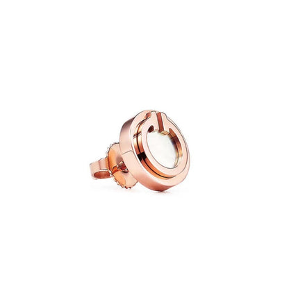 [Clover Jewelry]PEARL CIRCLE EARRINGS MOTHER