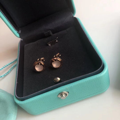 [Clover Jewelry]PEARL CIRCLE EARRINGS MOTHER