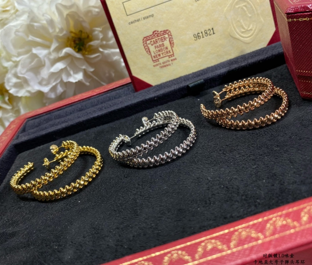 [⭐Clover Jewelry]CLASH LARGE HOOP EARRINGS