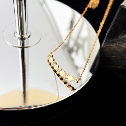 [⭐Clover Jewelry]BEE MY LOVE DIAMOND NECKLACE