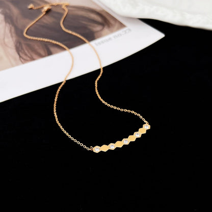 [⭐Clover Jewelry]BEE MY LOVE DIAMOND NECKLACE