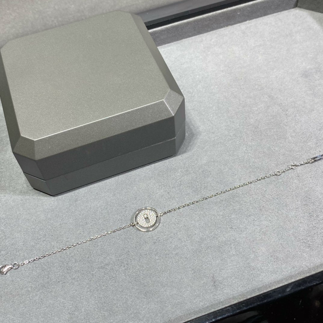 [⭐Clover Jewelry]Demo MOVE DIAMOND PAVED BRACELET