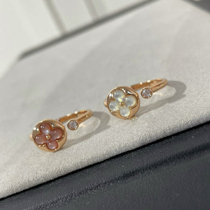 [⭐Clover Jewelry]SUN 1 DIAMOND PINK MOP RING