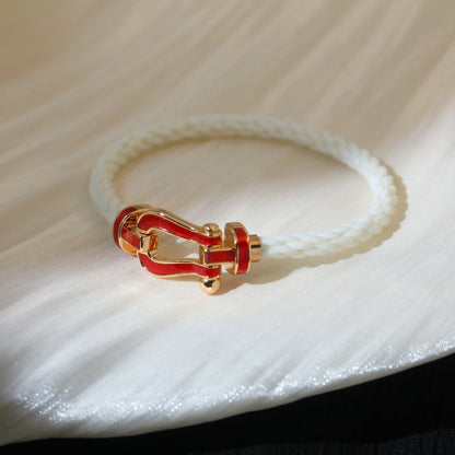 [⭐Clover Jewelry]FORCE 10 WHITE TEXTILE DIAMOND PAVED