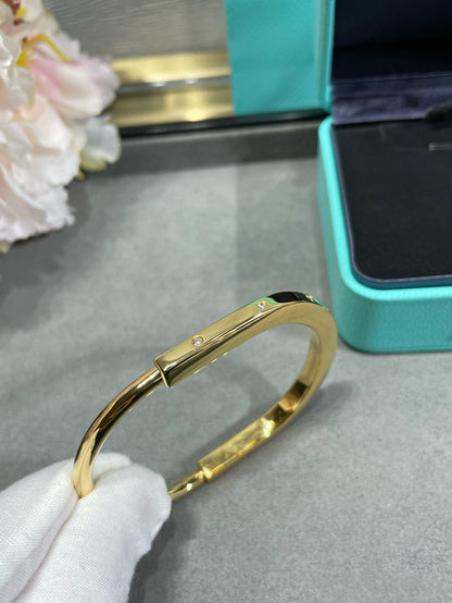 [Clover Jewelry]LOCK BRACELET 8 DIAMOND