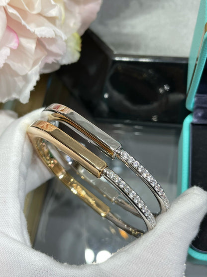 [Clover Jewelry]LOCK BRACELET DIAMOND