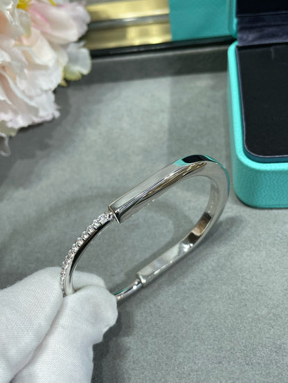 [Clover Jewelry]LOCK BRACELET DIAMOND