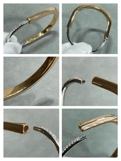 [Clover Jewelry]LOCK BRACELET DIAMOND
