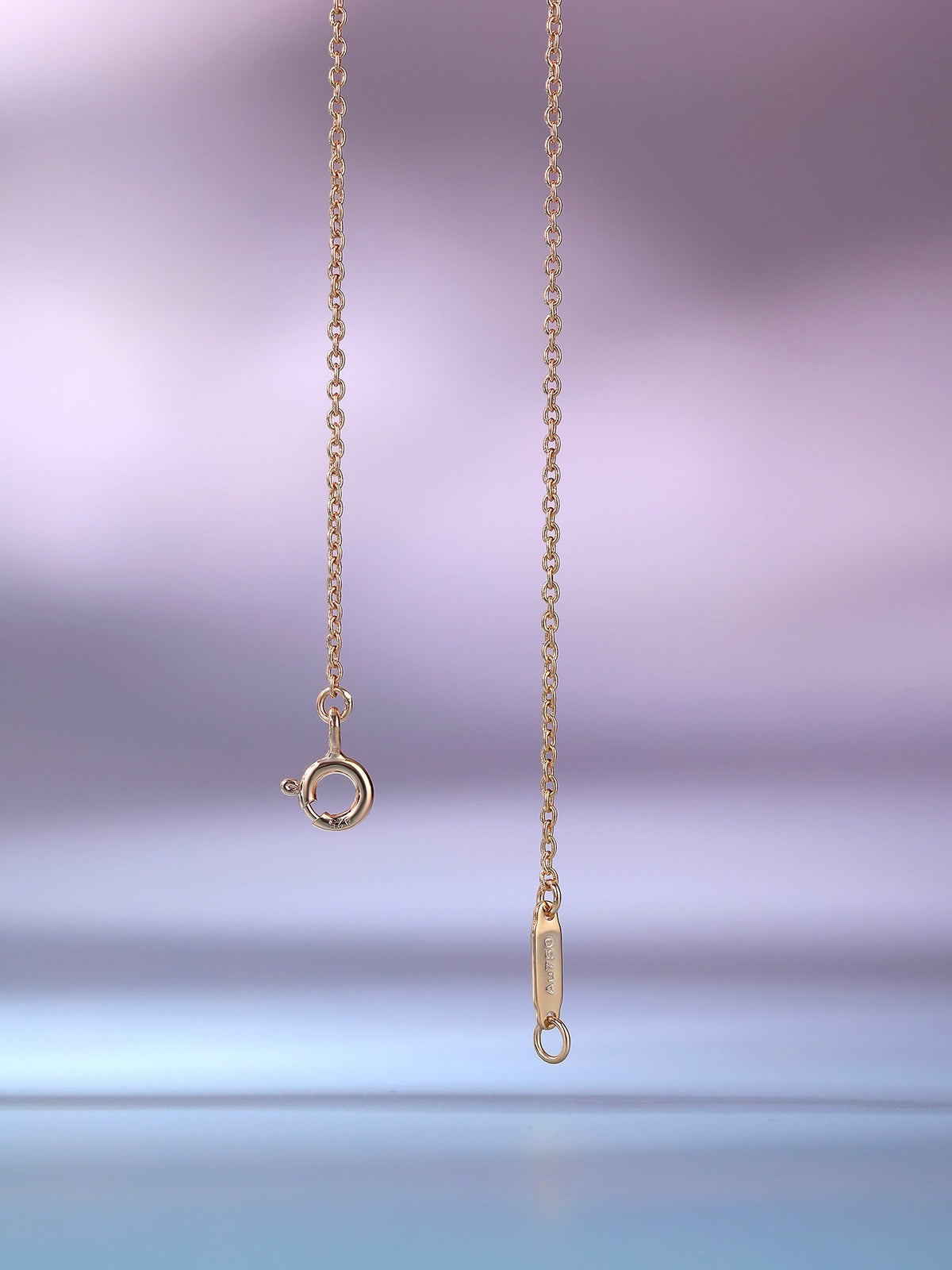 [Clover Jewelry]BIG SMILE PEDANT PINK DIAMOND NECKLACE
