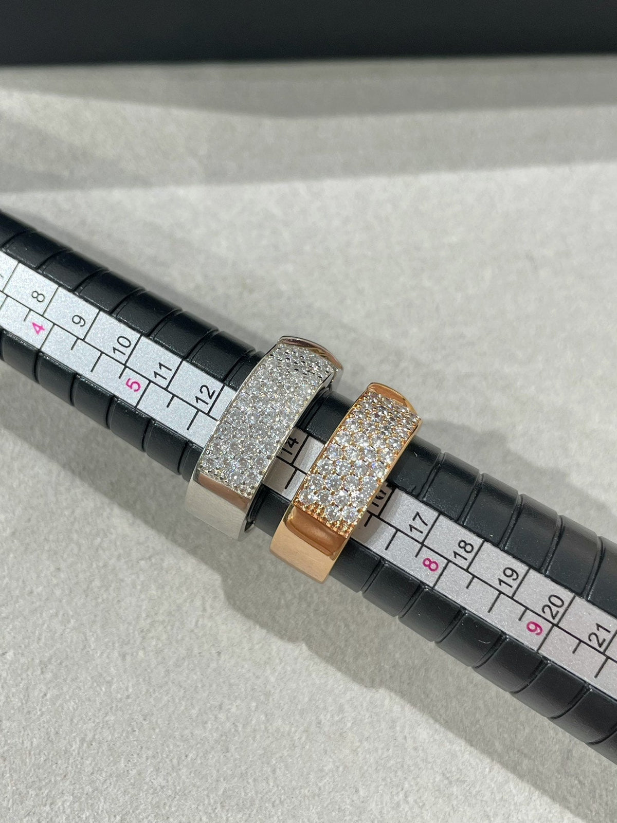 [⭐Clover Jewelry]LIENS EVIDENCE  DIAMOND PAVED RING
