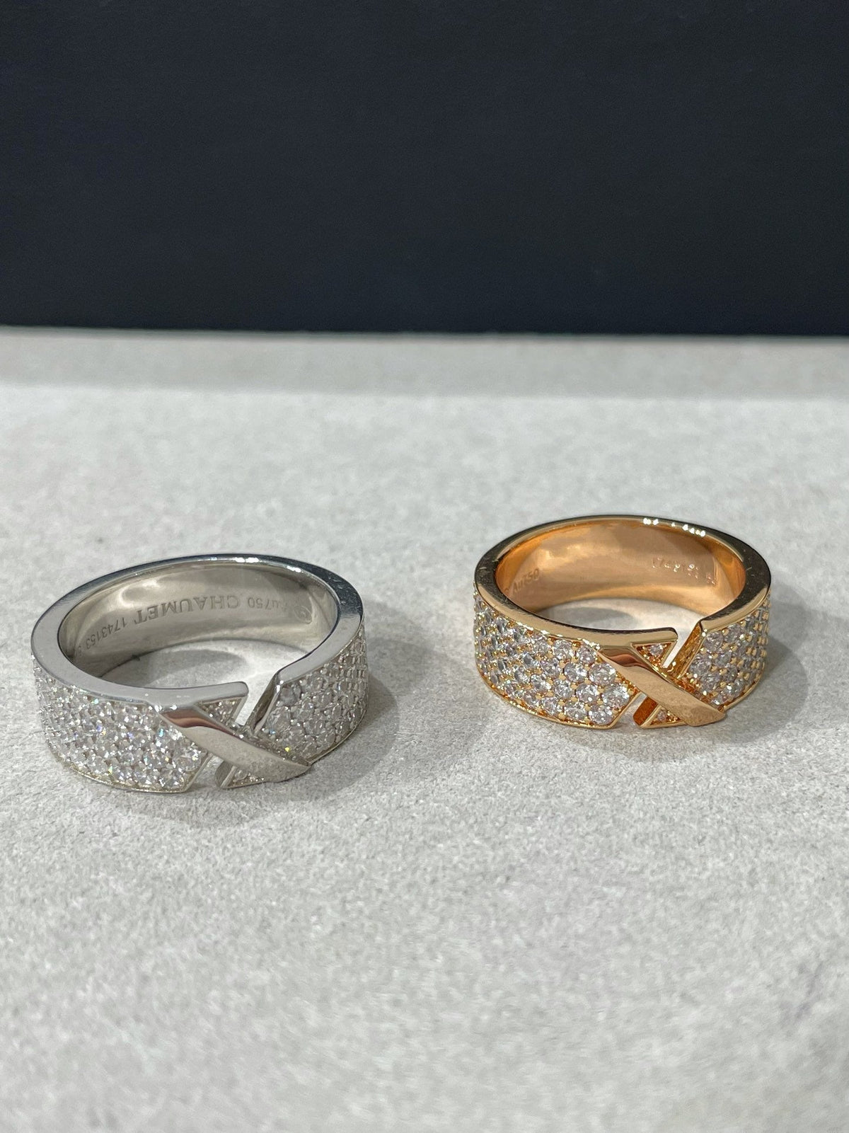 [⭐Clover Jewelry]LIENS EVIDENCE  DIAMOND PAVED RING