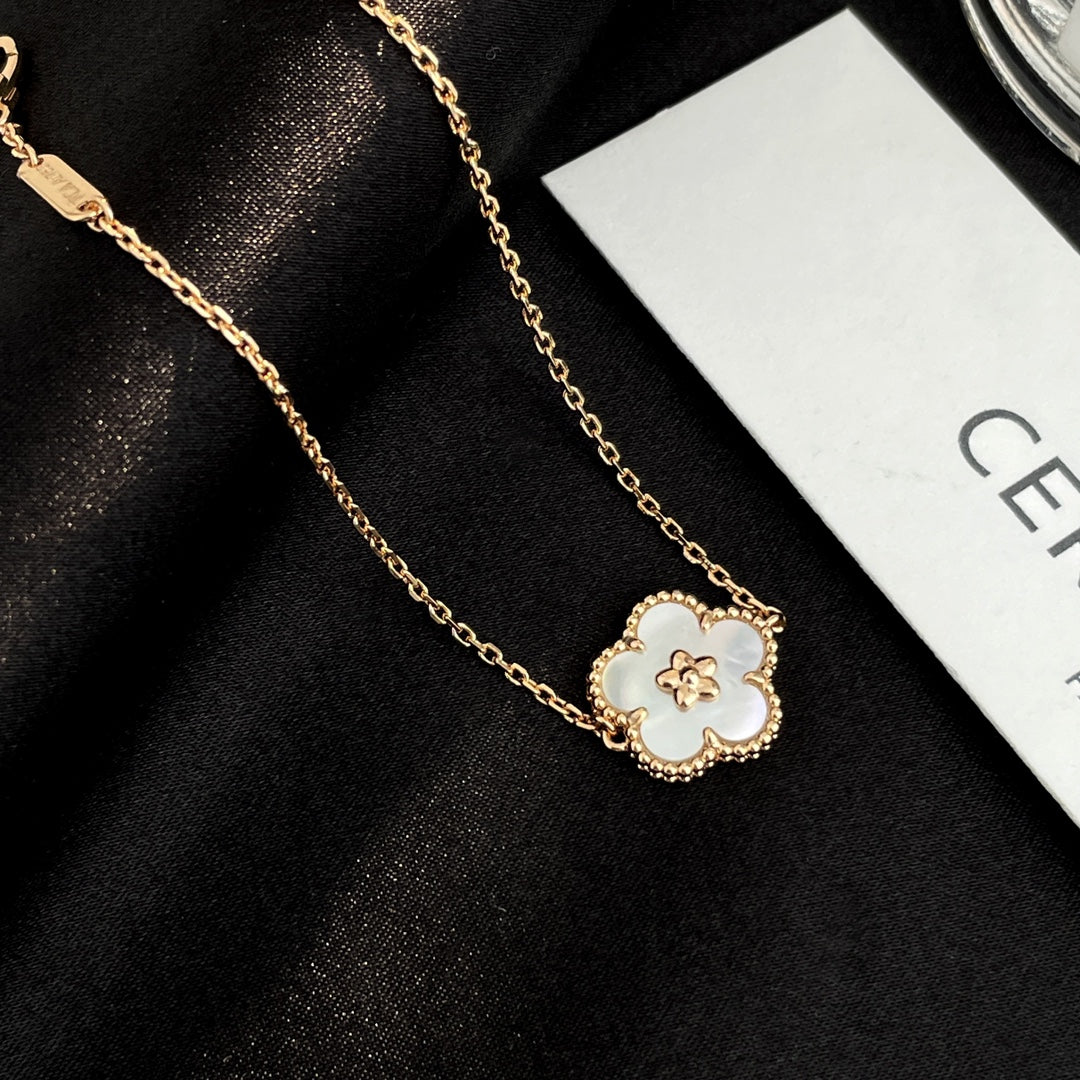 [⭐Clover Jewelry]LUCKY SPRING ROSE GOLD MOP BRACELET