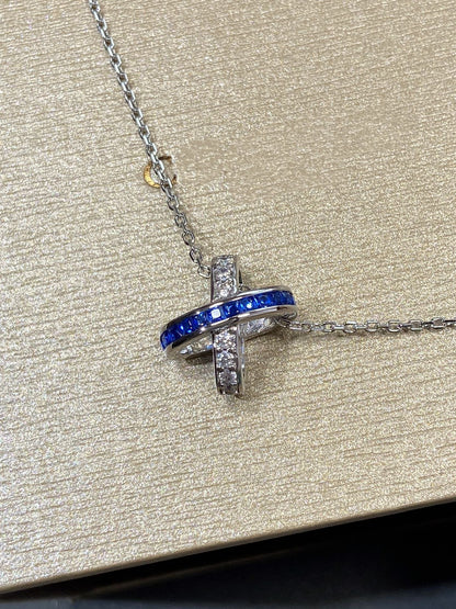 [⭐Clover Jewelry]LIENS DIAMOND SILVER NECKLACE