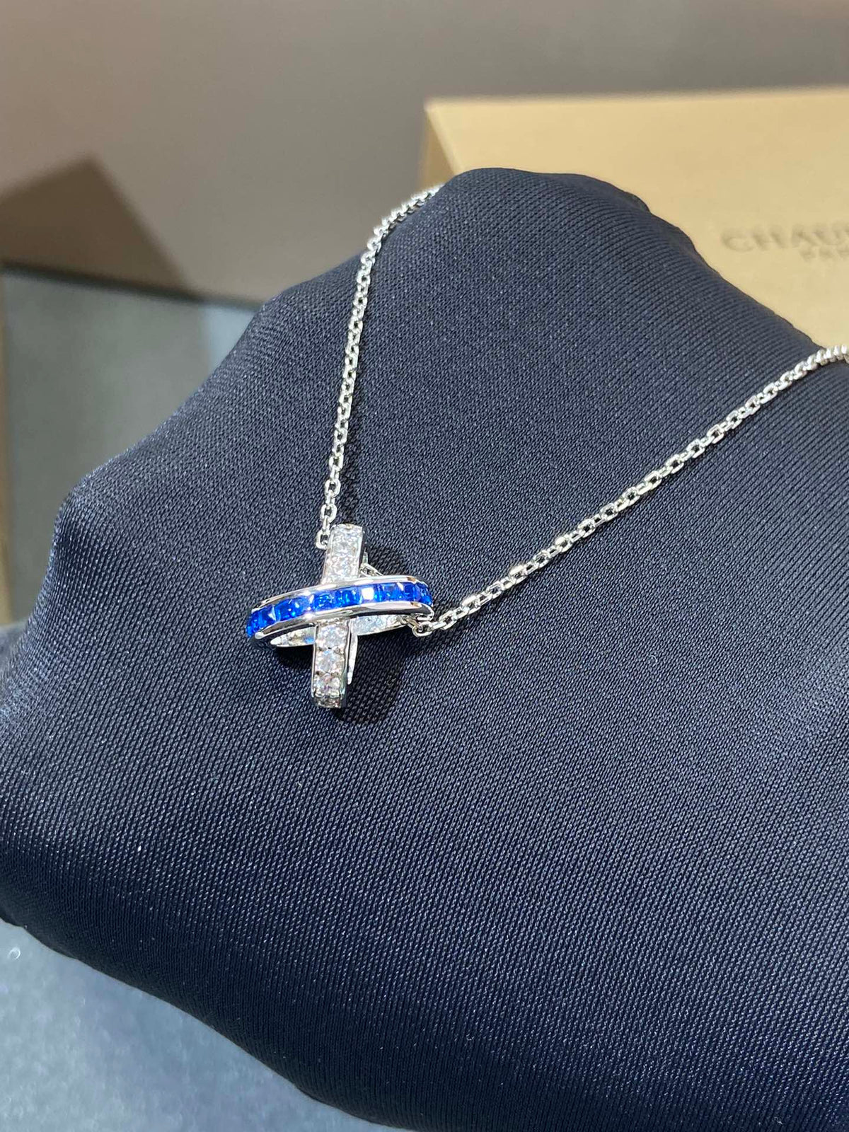 [⭐Clover Jewelry]LIENS DIAMOND SILVER NECKLACE