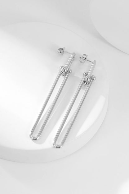 [Clover Jewelry]HARDWEAR LONG DROP EARRINGS