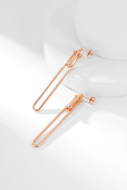 [Clover Jewelry]HARDWEAR LONG DROP EARRINGS