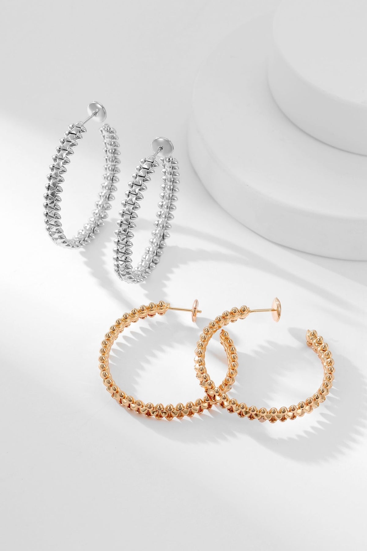 [⭐Clover Jewelry]CLASH HOOP EARRINGS